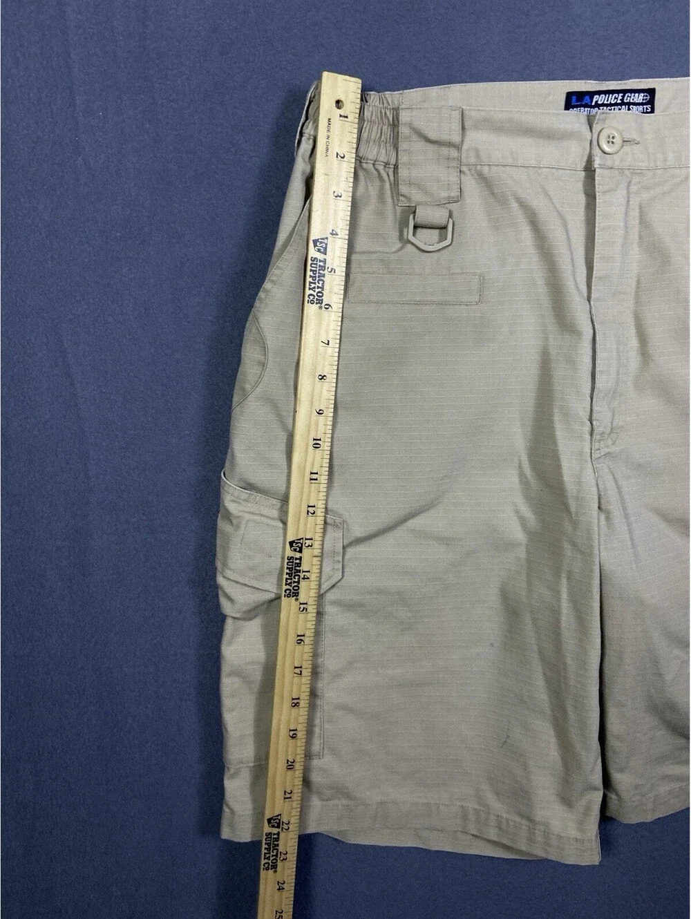 LA Police Gear Beige Khaki Size 36/11 Tactical Operator Men's Cargo Shorts EUC!